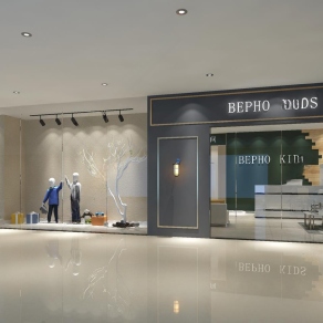 现代童装专卖店3D模型下载